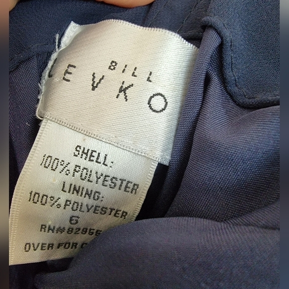 Bill Levkoff Blue One Shoulder Dress Size 6 - Picture 13 of 13